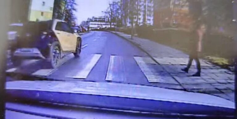 Niebezpieczna sytuacja na&nbsp;przejściu dla pieszych w&nbsp;Zielonej Górze